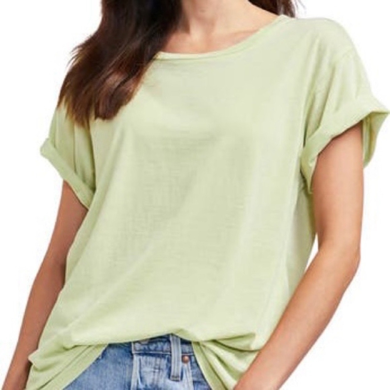 Wildfox Margarita Green Burnout Manchester Tee Sz S Nwt